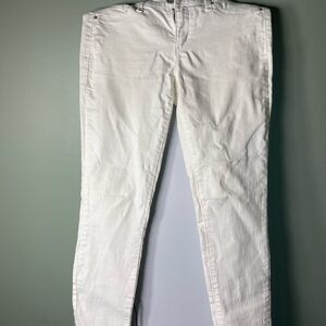 Jessica Simpson White Kiss Me Super Skinny Jeans